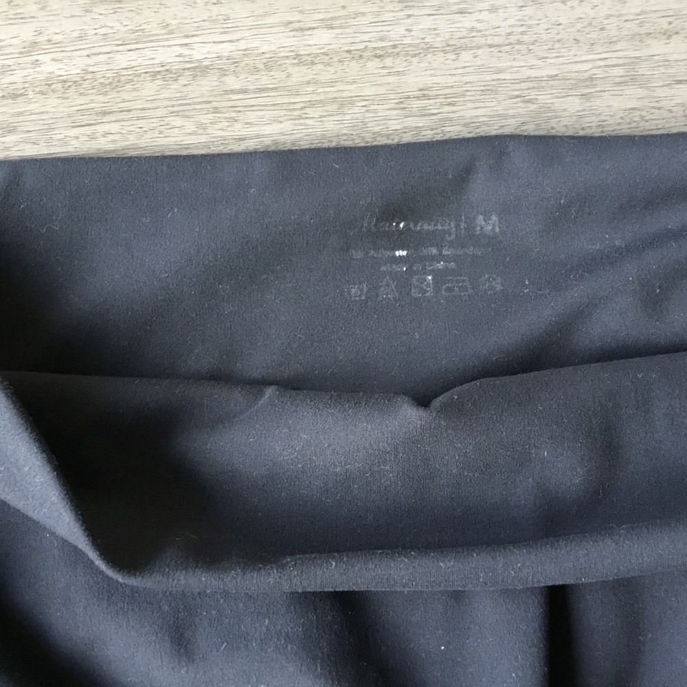 Black maternity full length leggings with pockets, small with plenty of room